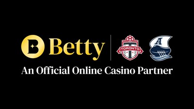 Betty.ca - an Official Online Casino Partner of the Toronto FC and Toronto Argonauts (CNW Group/Betty Gaming CA Ltd.)